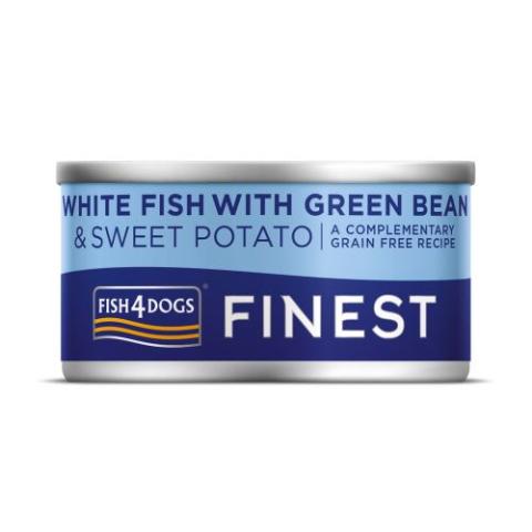 Fish4Dogs White Fish Sweet Potato and Green Bean Dog Food