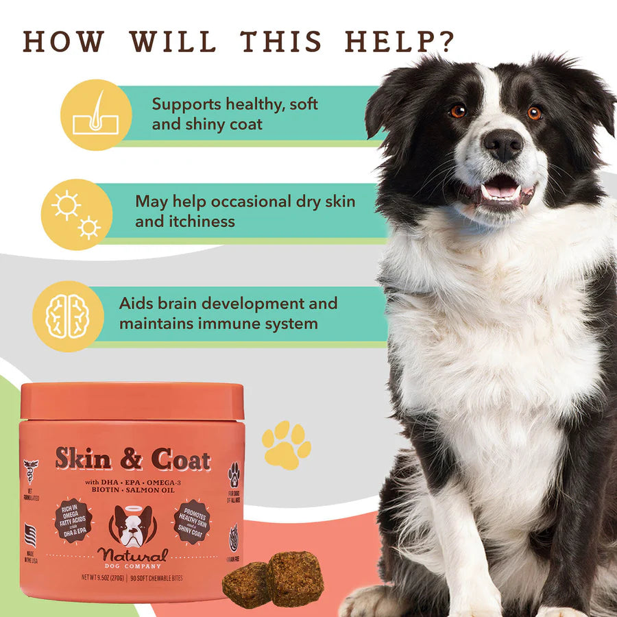 Natural Dog Company Skin Coat Dog Supplements