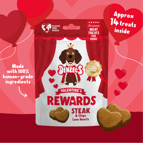 Denzels Rewards Dog Treats- Steak & Chips – Happy Tails